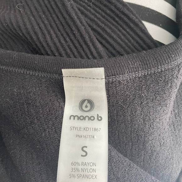 Mono B Effortless Seamless MIDI Dress Black Size S - Picture 5 of 6